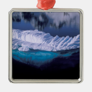 Antarctica, Paradise Bay. Iceberg in crystal Metal Ornament