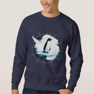 Antarctica Penguin Emblem – Polar Explorer Design Sweatshirt