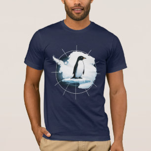 Antarctica Penguin Emblem – Polar Explorer Design T-Shirt