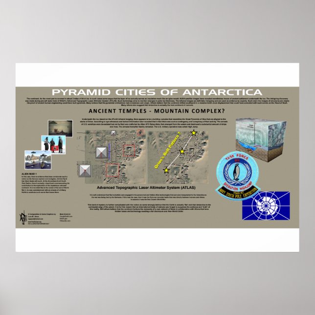 Antarctica Pyramid Cities 3 Poster (Front)