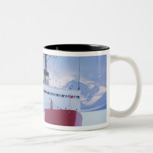 Antarctica, Ross Island, McMurdo Station, USCG Two-Tone Coffee Mug