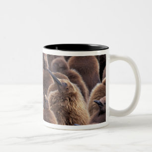 Antarctica, South Georgia Island, King penguins Two-Tone Coffee Mug