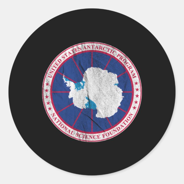 Antarctica Usa Antarctic Program Classic Round Sticker (Front)