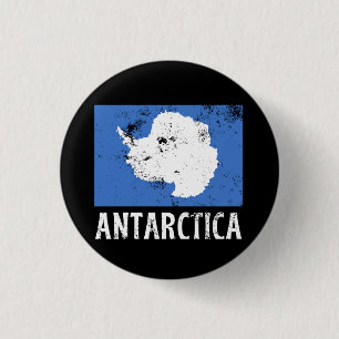 Antarctica vintage Flag 3 Cm Round Badge