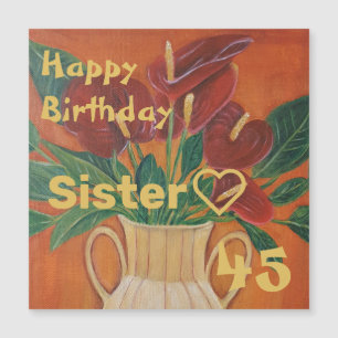 Antarium Flower Painting Custom Sister 