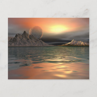Antartica Moon Postcard