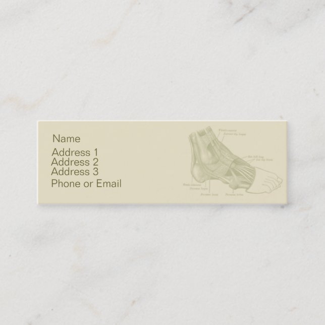 Antatomy Foot Business Card (Front)