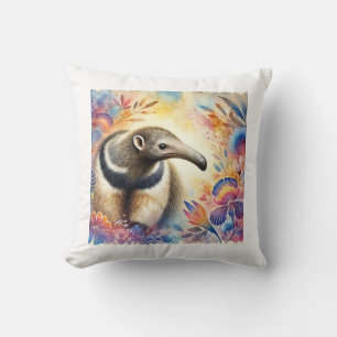 Anteater Bird 140624AREF123 - Watercolor Cushion