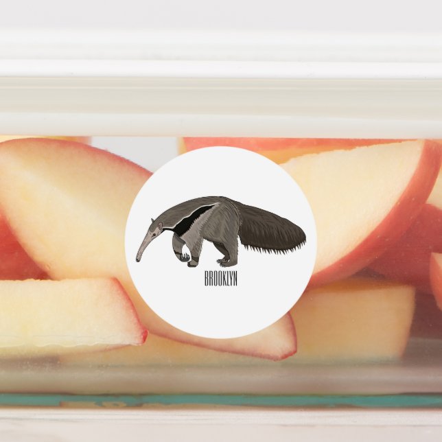 Anteater cartoon illustration  (Affixed)