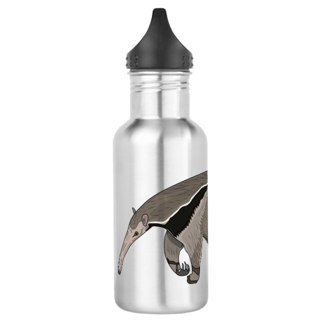 Anteater cartoon illustration  532 ml water bottle (Left)