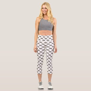 Anteater cartoon illustration  capri leggings