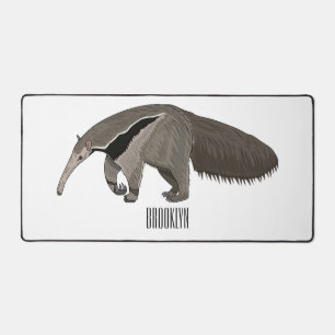 Anteater cartoon illustration  desk mat