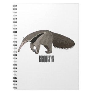 Anteater cartoon illustration notebook