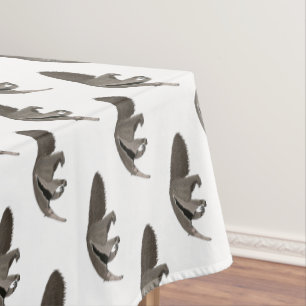 Anteater cartoon illustration  tablecloth