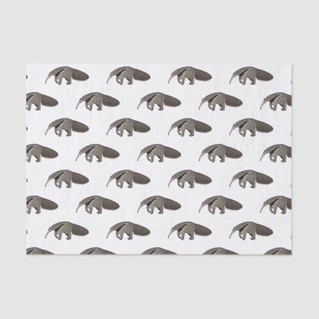 Anteater cartoon illustration  tissue paper (Front)