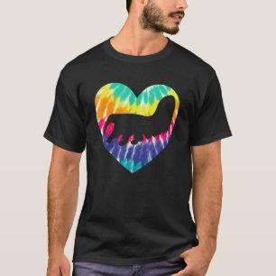 Anteater Heart With Tie Dye Print For Anteater T-Shirt