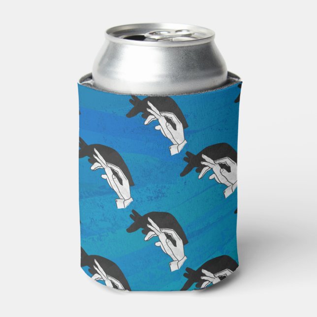 Anteater on Blue Can Cooler (Can Front)