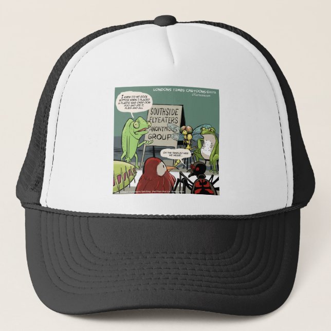 Anteaters Anonymous 12-Step Funny Trucker Hat (Front)