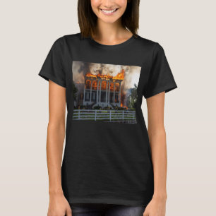 Antebellum Mansion   Fire erupts Nottoway Resort T-Shirt