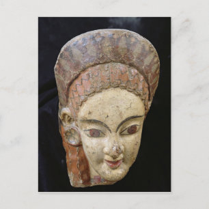 Antefix with a female head, from Cerveteri Postcard