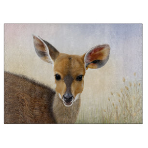 Antelope Bushbuck Young African Deer Drawing Cutting Board