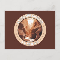 Antelope Canyon Arizona Retro Badge