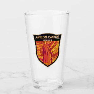 Antelope Canyon Arizona Travel Art Vintage Glass