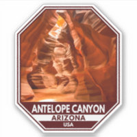 Antelope Canyon Arizona Travel Emblem