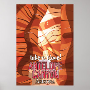 Antelope Canyon Arizona travel poster