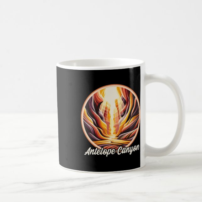 Antelope Canyon Hiking  Coffee Mug (Right)