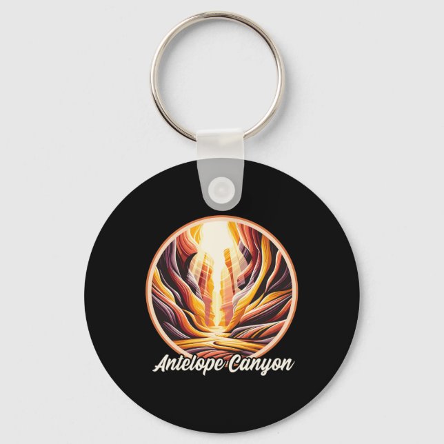 Antelope Canyon Hiking  Key Ring (Front)