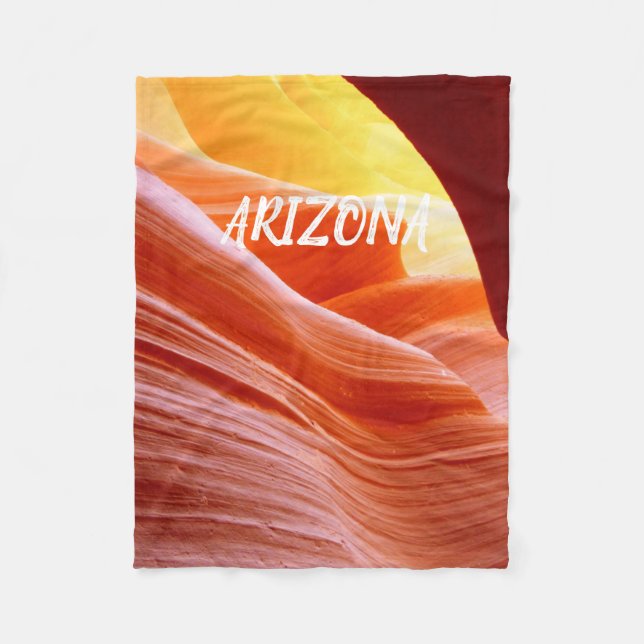 Antelope Canyon in Arizona  Fleece Blanket (Front)