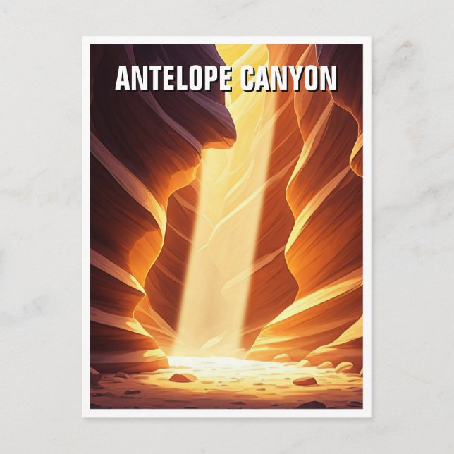 Antelope Canyon Navajo Nation Souvenir Postcard (Front)