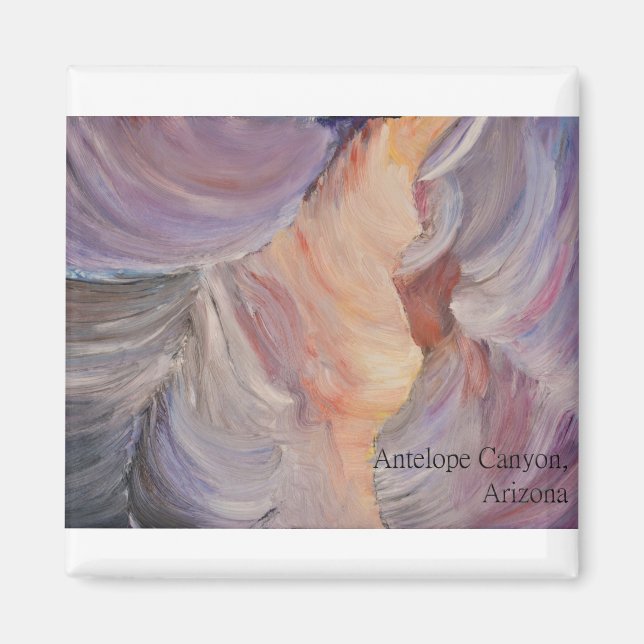 antelope canyon painting in oil magnet (Front)