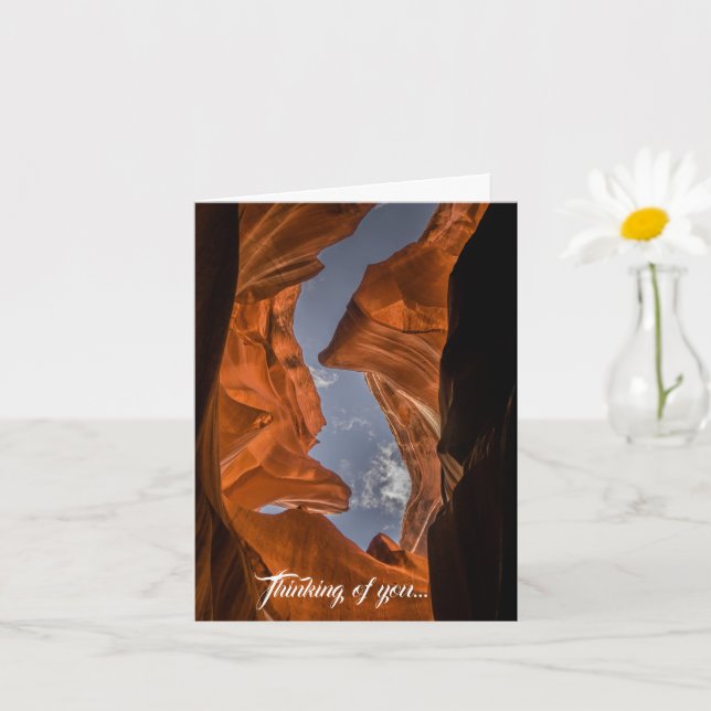 Antelope Canyon Sky View Arizona Card (Small Plant)