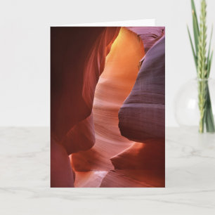 Antelope Canyon Slot Formations Card
