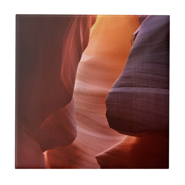 Antelope Canyon Slot Formations Ceramic Tile (Front)