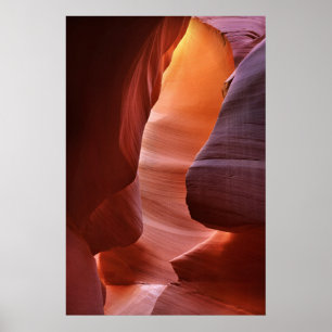 Antelope Canyon Slot Formations Poster
