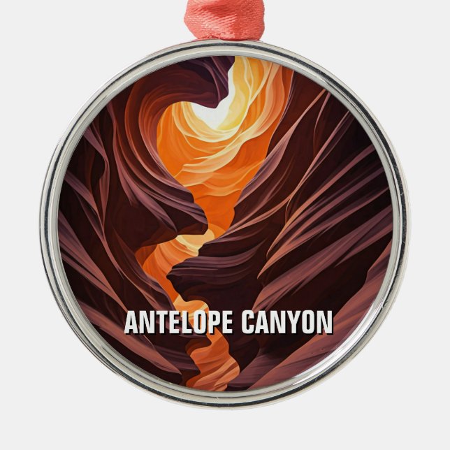 Antelope Canyon  Souvenir Metal Ornament (Front)