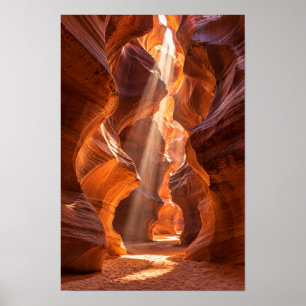 Antelope Canyon Sunbeam Desert Wall Art