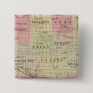 Antelope County, Nebraska 15 Cm Square Badge