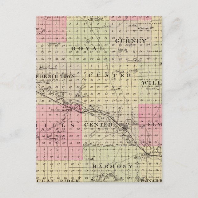 Antelope County, Nebraska Postcard (Front)