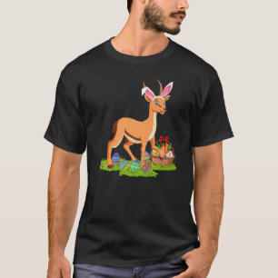 Antelope Easter Egg Hunting Bunny Antelope Easter T-Shirt