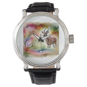 Antelope in the Sunlight 060924AREF126 - Watercolo Watch