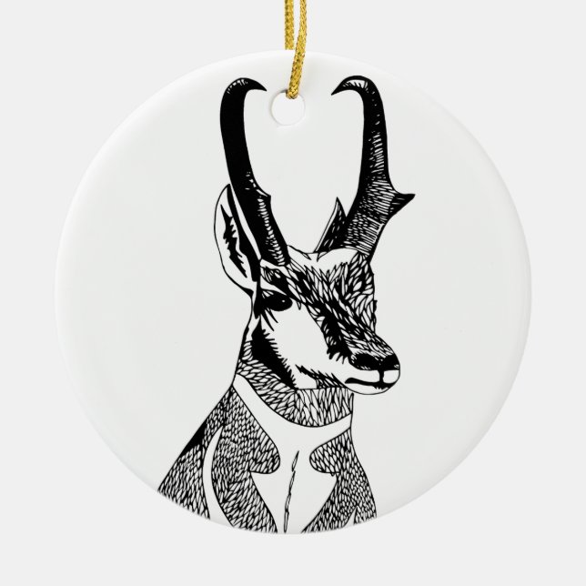 Antelope Ornament (Front)