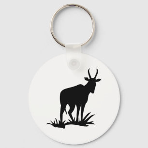 Antelope Silhouette Key Ring