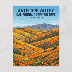 Antelope Valley California Poppy Reserve Postcard