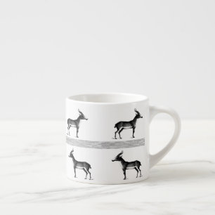 Antelope vintage pattern espresso cup