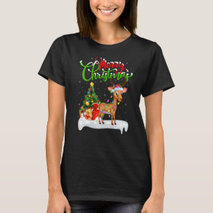 Antelope Xmas Decorations Santa Antelope Christma T-Shirt