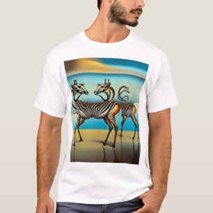 Antelopes reflecting Zebras T-Shirt